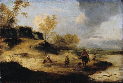 Sandhills with Figures by Philips Wouwerman